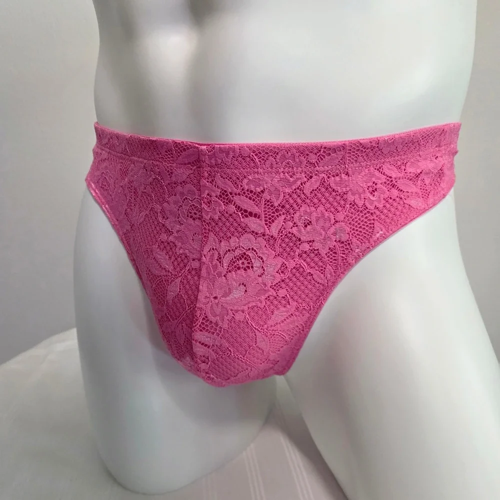 Cosabella Men's Luxury Italian Floral Lace G-String Designer Premium Underwear S